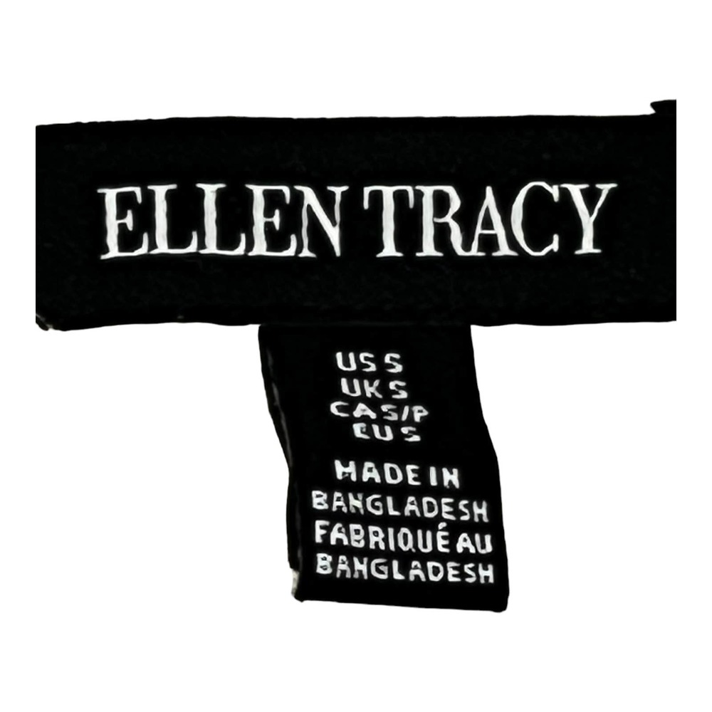 Ellen Tracy 3/4 sleeve linen blouse zip neck size small - Picture 5 of 8